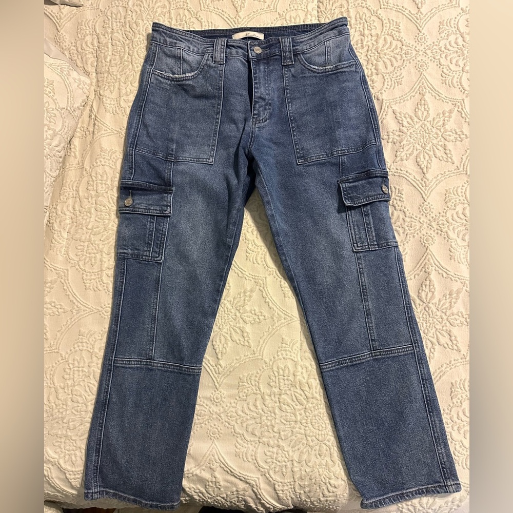 Kancan Blue Cargo Pants Sz28